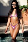 Gorgeous Looking Babe Sammy Stone With Excellent Ass Removes Her Bikini In The Pool