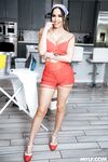 Gorgeous Housewife Desiree Dulce Polishes Lover's Cock