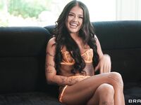 Smiley Brunette Ryan Reid Gets Properly Fucked And Cumsprayed