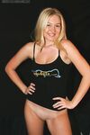 Sexy Blonde Alison Angel Wears No Panties While Showing Her Mighty Fine Big Boobies