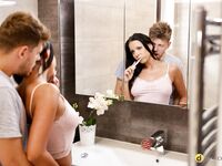 Seductive Brunette Julia Parker Gets Pleasantly Fucked All Over The House