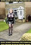 Cathy Shiny Plastic PVC Porn High Heels Otley Slut Granny