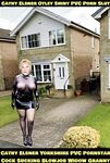 Cathy Shiny Plastic PVC Porn High Heels Otley Slut Granny