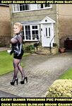 Cathy Shiny Plastic PVC Porn High Heels Otley Slut Granny