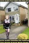 Cathy Shiny Plastic PVC Porn High Heels Otley Slut Granny