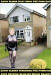 Cathy Shiny Plastic PVC Porn High Heels Otley Slut Granny