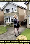Cathy Shiny Plastic PVC Porn High Heels Otley Slut Granny