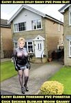 Cathy Shiny Plastic PVC Porn High Heels Otley Slut Granny
