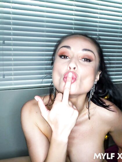 Raven-haired Bitch Crystal Rush Gets Fucked By Her Bearded Lover