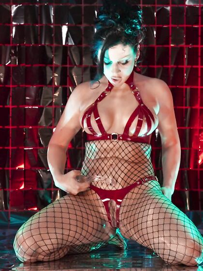 Whorish Brunette Queenie Sateen Gets Fucked Hard Through The Hole In Her Fishnets