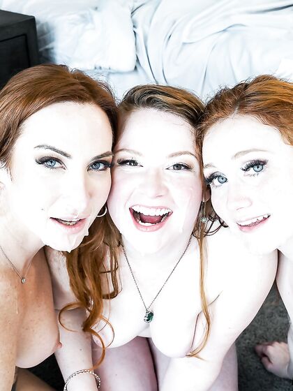 Three Redhead Nymphs With A Huge Sexual Appetite Please Parker In Be photos (Sophia Locke, Scarlet Skies, Yaya Gingersnatch)