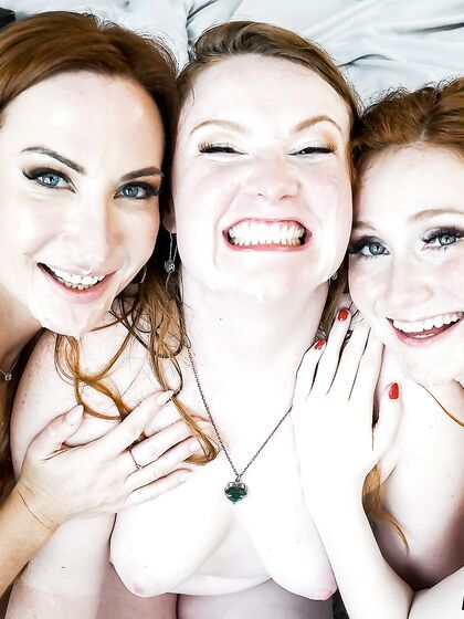 Three Redhead Nymphs With A Huge Sexual Appetite Please Parker In Be photos (Sophia Locke, Scarlet Skies, Yaya Gingersnatch)
