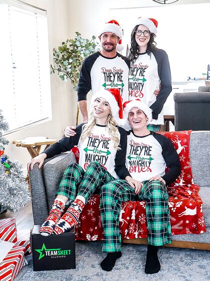 Amazing Christmas Foursome XXX Scene With Kay Lovely And Nikki Zee
