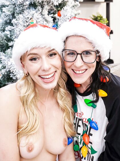 Amazing Christmas Foursome XXX Scene With Kay Lovely And Nikki Zee
