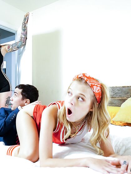 Coco Lovelock And Rocky Emerson Get Fucked By Cocky Teenager