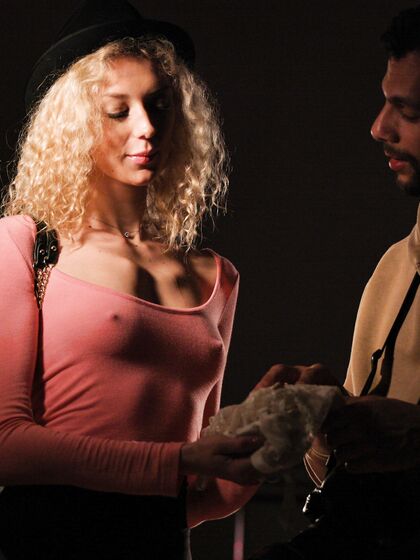 Curly-haired Blondie Isabella De Laa Gets Pleasantly Fucked