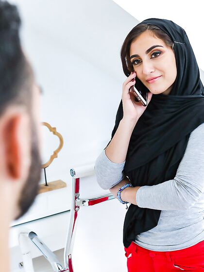 Naughty Arab Girl In Hijab Takes Good Care Of Derrick's Cock photos (Jezebeth)