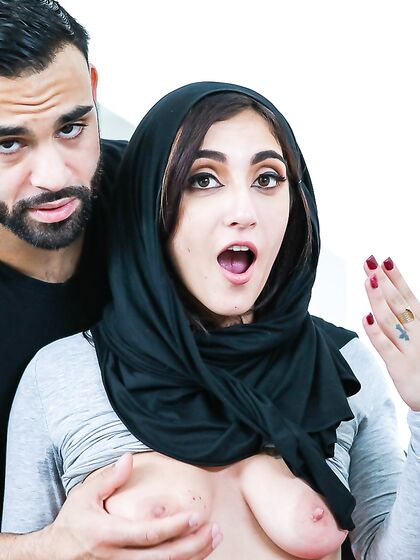 Naughty Arab Girl In Hijab Takes Good Care Of Derrick's Cock photos (Jezebeth)