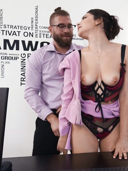 Italian Office Slut Valentina Nappi Gets Anally Fucked