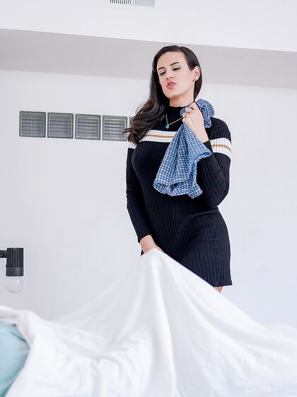 Penny Barber Sucks Young Cock And Gets Fucked Through The Hole In Her Pants