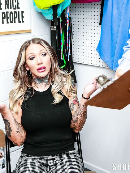 Inked Klepto MYLF Ava Stone Gets Punished For Stealing