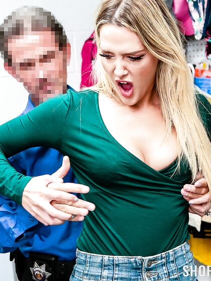 Beautiful Blonde MYLF Savvy Suxx Banged By Pervy LP Officer