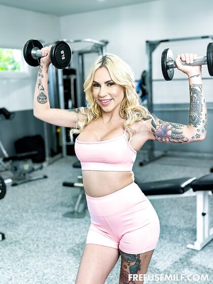 Sage Rabbit And Mayara Lopes Get Fucked In The Gym