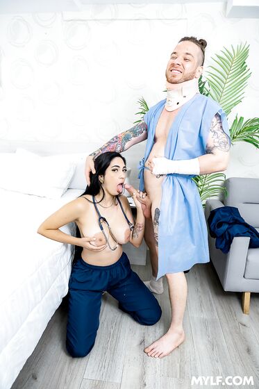 Exotic-looking Nurse With Big Knockers Gets Fucked Like Never Before photos (Florizqueen)