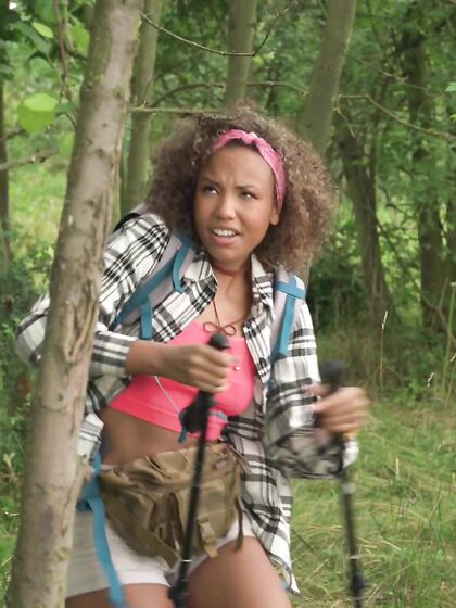 Curly-haired Cutie Romy Indy Gets Fucked In A Tent