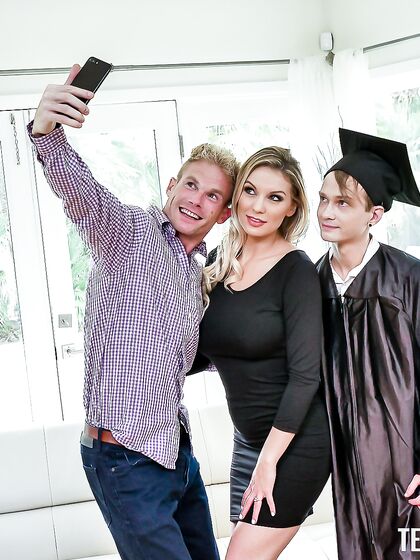 Kenzie Taylor Fucks Stepson Right After His Graduation