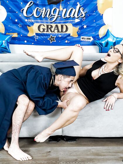 Crystal Clark Fucks Stepson Right After His Graduation