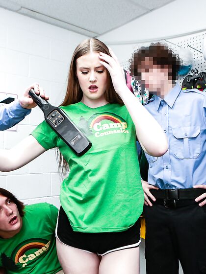 Long-haired Minx Athena Heart Gets Punished For Stealing