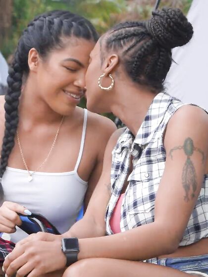 Black Hoes Sarai Minx And Maya Farrell Fucking In A Tent