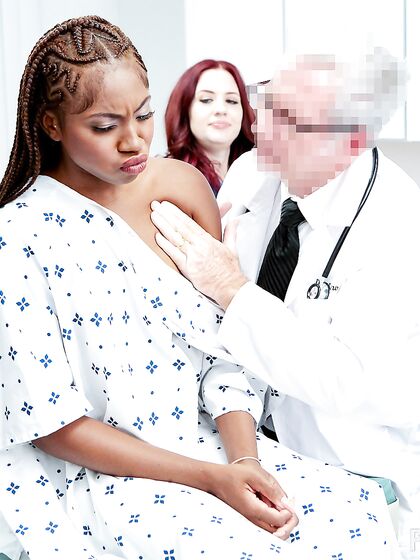 Jessica Ryan And Amari Anne Get Fucked By Pervy Doctor