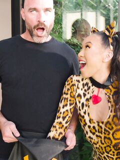 Asian Kitten Kimmy Kimm Pleasures Her Bald-headed Lover In Bed