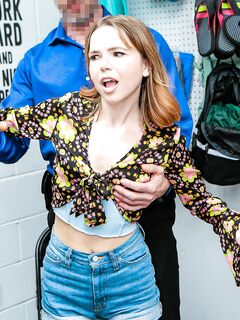 Naughty Redhead Teen Alina West Shagged By Cocky Security Guard