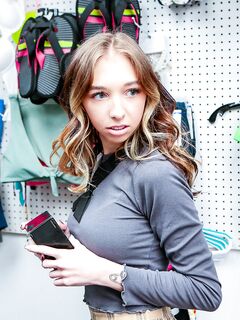Wavy-haired Schoolgirl Breezy Bri Gets Punished For Stealing
