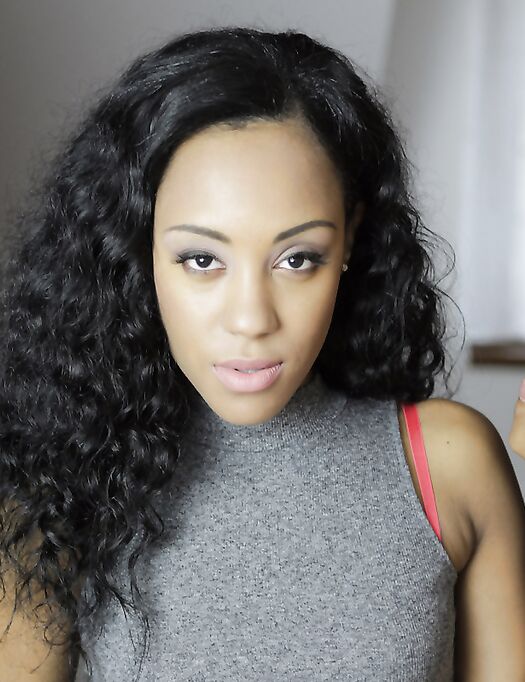 Curly-haired Ebony Noemilk Gets Nicely Fucked With Her Panties On photos (George Lee)