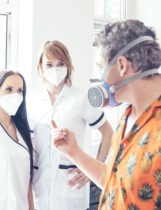 Hot Nurses Jennifer Mendez And Ariela Donovan Get A Nice Dose Of Dick